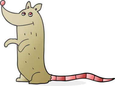 Bir insan tarafından çizilmiş serbest çizgi film faresi.