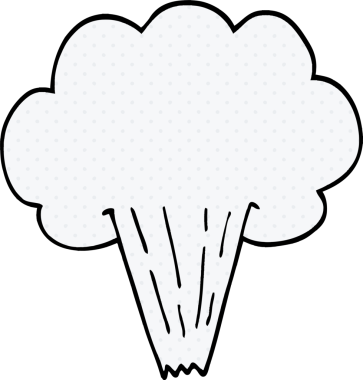 Bir insan tarafından çizilmiş karikatür rüzgarı.