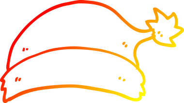 Bir insan tarafından çizilmiş bir çizgi filmin sıcak gradyan çizimi.