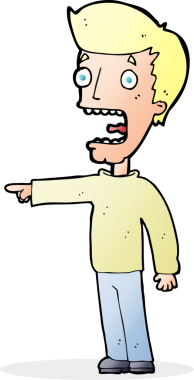 Bir insan tarafından çizilmiş karikatür.