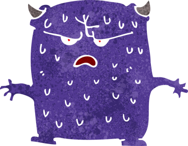 Bir insan tarafından çizilmiş küçük uzaylı çizgi filmi.