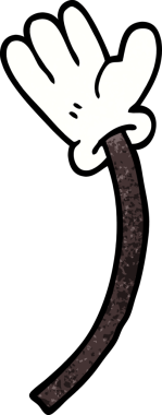 Bir insan tarafından çizilen el hareketinin karalaması.