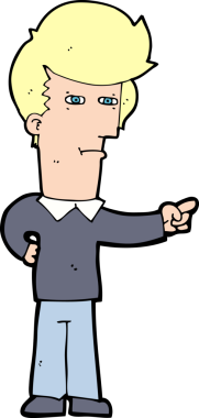 Bir insan tarafından çizilmiş çizgi filmci.