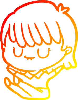 Bir insan tarafından çizilmiş bir karikatür kadın çizimi