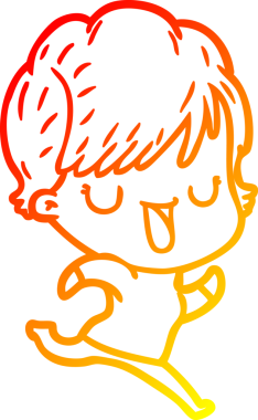 Bir insan tarafından çizilmiş bir karikatür kadın çizimi.