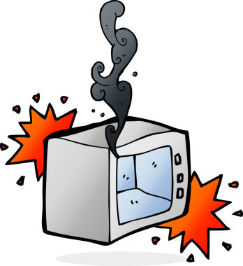 Bir insan tarafından çizilmiş mikro dalga fırın.