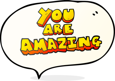 Serbest konuşma balonu karikatürü. Sen bir insan tarafından çizilmiş inanılmaz bir metinsin.