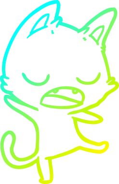 Bir insan tarafından çizilmiş soğuk gradyan çizgi film.