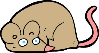 bir insan tarafından çizilmiş çizgi film faresi