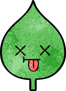 Bir insan tarafından çizilmiş dışavurumsal yaprağın grunge deseni.