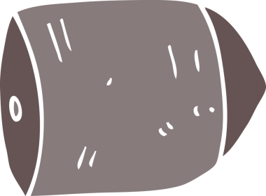 Bir insan tarafından çizilmiş büyük bir kurşun.