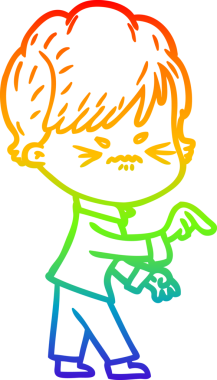 Bir insan tarafından çizilmiş karikatür çizimi.