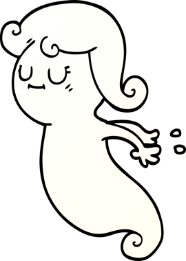 Bir insan tarafından çizilmiş karalama hayaleti.