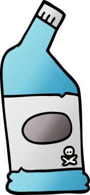 Bir insan tarafından çizilmiş karalama çamaşır suyu temizleyicisi.