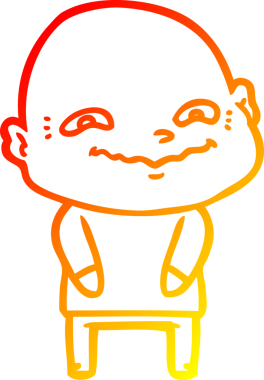 Bir insan tarafından çizilmiş ürkütücü bir çizgi film çizimi.