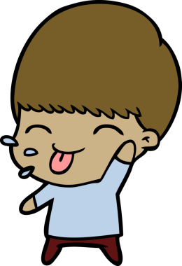 Bir insan tarafından çizilmiş sakin çocuk çizgi filmi.