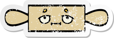 Bir insanın çizdiği yuvarlak bir karikatür iğnesinin sıkıntılı çıkartması.