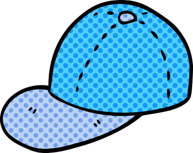 Bir insan tarafından çizilmiş karalama beyzbol şapkası.