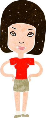 Bir insan tarafından çizilmiş bir karikatür.