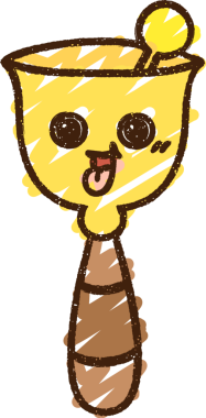 Bir insan tarafından çizilmiş çan tebeşiri