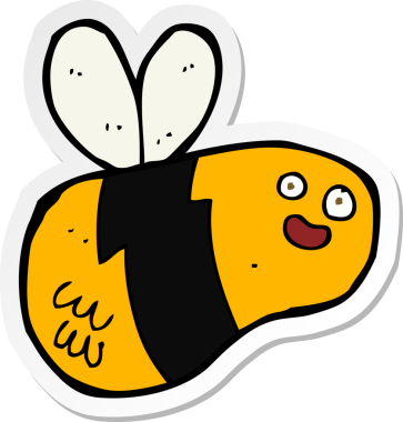 Bir insan tarafından çizilmiş çizgi film etiketi.