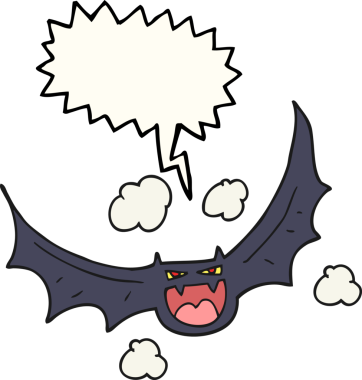 Bir insan tarafından çizilmiş serbest konuşma balonu karikatürü cadılar bayramı sopası