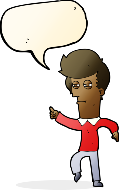 Bir insan tarafından çizilen konuşma baloncuğuyla suçlanan karikatürist.