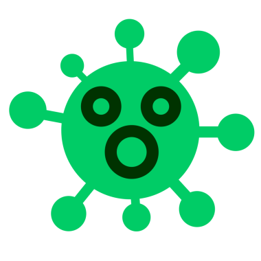 Bir insan tarafından çizilen şok virüsü