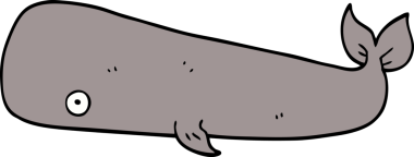 Bir insan tarafından çizilmiş karalama balinası.