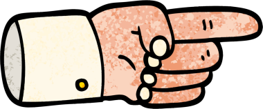 Bir insan tarafından çizilmiş işaret el sembolü