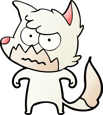 Bir insan tarafından çizilmiş bir tilki.