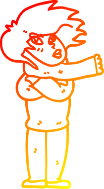 Bir insan tarafından çizilmiş atkısı olan çizgi film kızı çizimi.