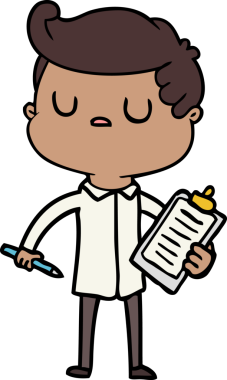 Bir insan tarafından çizilmiş bir karikatür.