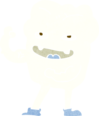 Bir insan tarafından çizilmiş güçlü, sağlıklı bir diş.