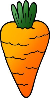 Bir insan tarafından çizilmiş karalama havucu.