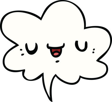 Bir insan tarafından çizilmiş mutlu bir çizgi film yüzü.