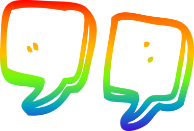 bir insan tarafından çizilmiş bir karikatür tırnak işareti çizimi