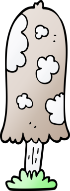 Bir insan tarafından çizilmiş karalama mantarı.