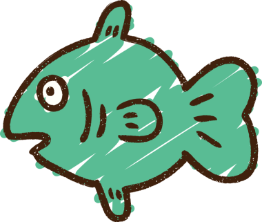 Bir insan tarafından çizilen Şaşkın Balık Tebeşiri