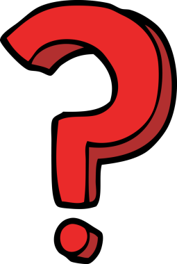 bir insan tarafından çizilmiş karalama soru işareti