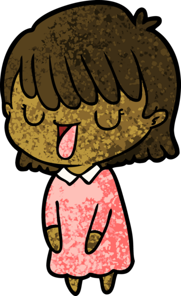 Bir insan tarafından çizilmiş karikatür kadın.