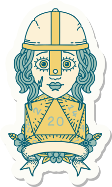 Bir insan tarafından çizilmiş 20 rulo doğal insan dövüşçüsünün çıkartması.