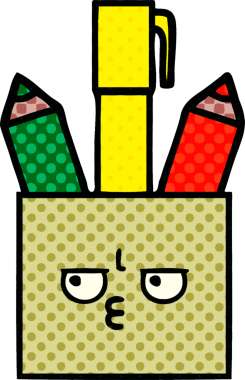 Bir insan tarafından çizilmiş bir kalem kapının çizgi roman stili