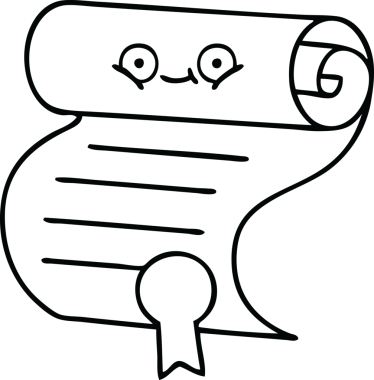 Bir insan tarafından çizilen sözleşmenin çizgi çizimi