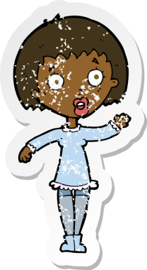 Bir insan tarafından çizilmiş sallanan bir karikatürün gerilimli yapıştırması.