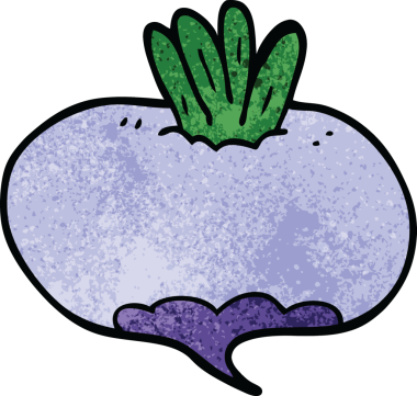 Bir insan tarafından çizilmiş karalama şalgam.