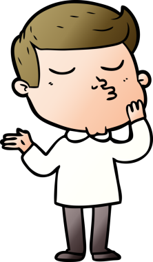 Bir insan tarafından çizilmiş karikatür mankeni adam.