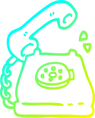 Bir insan tarafından çizilmiş bir telefon karikatürü çizimi.