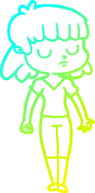 Bir insan tarafından çizilmiş ilgisiz bir karikatür çizimi.