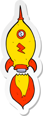 Bir insan tarafından çizilmiş bir uzay gemisinin çıkartması.